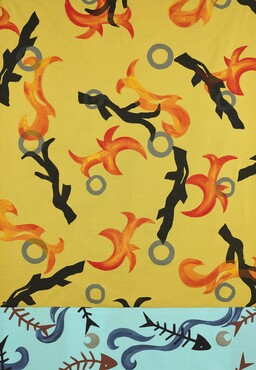 Cubic 3 Design (1981-1995), Textile Vuur, 1988