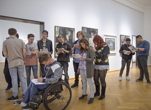 Bezoekers MBO burgerschap ROC Mondriaan. © Maurice Haak.