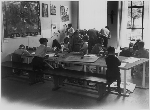 Archieffoto kinderatelier Kunstmuseum Den Haag