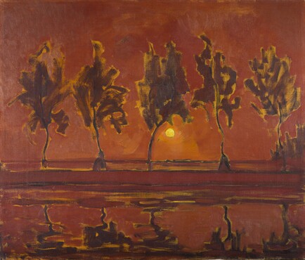  Piet Mondriaan, Bomen aan het Gein: opkomende maan, 1907-1908, Kunstmuseum Den Haag