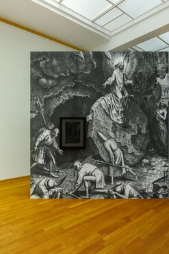 Navid Nuur, Opstanding, Navid Nuur naar Philip Galle naar Pieter Bruegel (I), 1560-1565-2020, prent op papier. Collectie Rijksmuseum Amsterdam. Foto: Bram Vreugdenhil. 