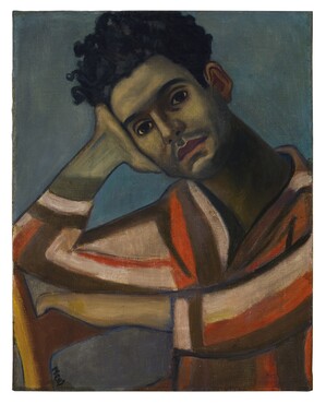 Alice Neel, José, 1936,Olieverf op doek, 58,4 x 46 cm. Estate of Alice Neel, Foto: Malcolm Varon © Estate of Alice Neel