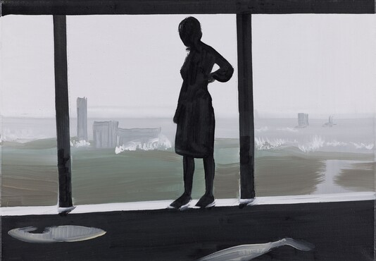 Wilhelm Sasnal, Anka in Tokyo, 2006, oil on canvas, Monique Zajfen Collectie