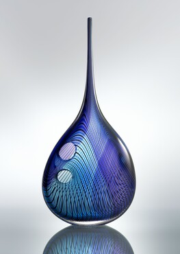 Lino Tagliapietra, Vase, Murano 1997; Glass, filigree, ca. 66 cm high, 29,4 cm wide, 11 cm deep, Collection Gemeentemuseum Den Haag