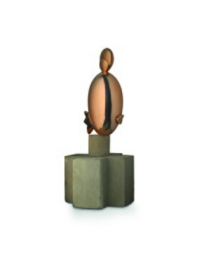Constantin Brancusi (1876-1957) La Négresse blonde, 1926 Brons 38 x 13,5 x 17,5 cm. (hoogte zandstenen sokkel: 29,6 cm.) Lehmbruck Museum, Duisburg Fotografie: Erik en Petra Hesmerg