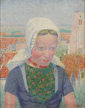 Ferdinand Hart Nibbrig (1866-1915)  Girl from Zeeland, 1914 Oil on canvas 50.5 x 40.5 cm Gemeentemuseum Den Haag