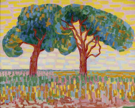 Jacoba van Heemskerck (1876-1923) Twee bomen, 1908-1910 Olieverf op doek 70,5 x 88,2 cm Gemeentemuseum Den Haag