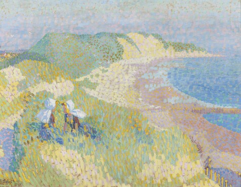 Jan Toorop (1858-1928) Sea and Dune at Zoutelande, 1907 Oil (over a prepatory drawing in black crayon) on cardboard 47.5 x 61.5 cm Gemeentemuseum Den Haag