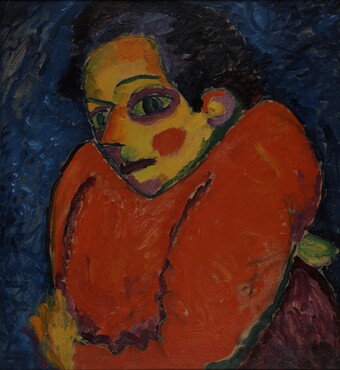 Alexej von Jawlensky (1864-1941) De bochel i 1911 Olieverf op karton op hout 53 × 49,5 cm Zentrum Paul Klee, Bern, bruikleen particuliere collectie