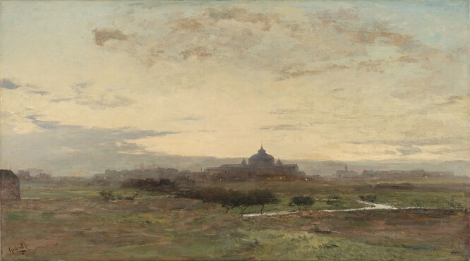 Paul Joseph Constantin Gabriël (1828-1903) Scheveningen, undated, Oil on canvas, 50.1 x 89.7 cm, Gemeentemuseum Den Haag. Gift of Dr. Jan Willem van Dijk, 1949