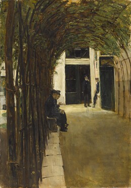 Max Liebermann (1847 - 1935), Altmännerhaus in Amsterdam (Olds Man's Home in Amsterdam), 1880, Oil on canvas, 87,5 x 61,4 cm, Staatsgalerie Stuttgart