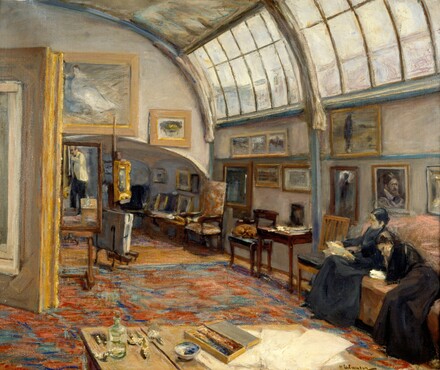 Max Liebermann (1847 - 1935), Ateliers des Künstlers (The Artist's Studio), 1902, oil on canvas, 68,5 x 82 cm, Kunstmuseum St. Gallen