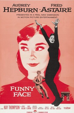 Filmposter Funny Face met in de hoofdrol Audrey Hepburn, 1957 © Hollandse Hoogte