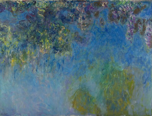 Claude Monet [1840-1926], Blauweregen, 1917-1920, olieverf op doek, 150,5 x 200,5 cm, Kunstmuseum Den Haag.
