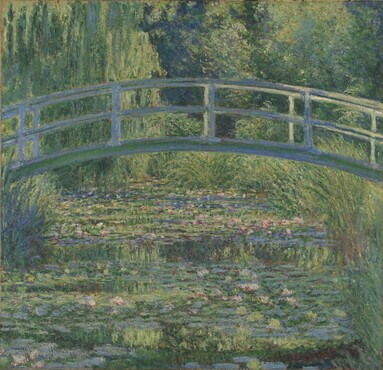 Claude Monet (1840-1926), The water lily pond, 1899, oil on canvas, 88,3 x 93,1 cm, National Gallery Londen.