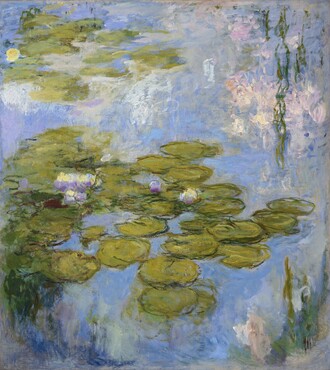 Claude Monet (1840-1926), Water lilies, 1916-19, oil on canvas, 200 x 180 cm, Fondation Beyeler.