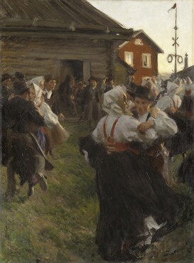 Anders Zorn, Midsummer Dance, 1897, oil on canvas, 140 x 98 cm, Nationalmuseum, Stockholm.