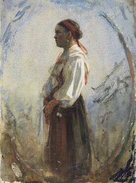 Anders Zorn, Jonge vrouw, datering onbekend, aquarel, 30 x 22 cm, Nationalmuseum, Stockholm.