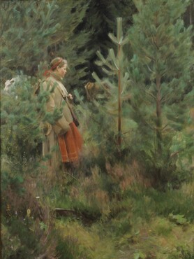 Anders Zorn, Herdsmaid, 1908, oil on canvas, 121 x 91,5 cm, Zornmuseet, Mora. 