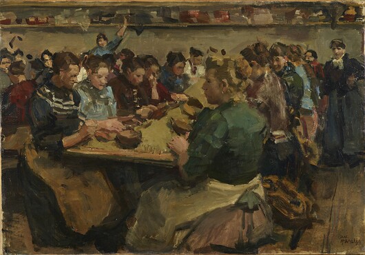 Isaac Israels, The Coffee Sorters, c. 1893, oil on canvas, 60 x 86 cm, Kunstmuseum Den Haag.