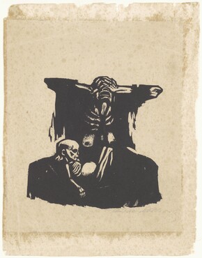  Käthe Kollwitz, Honger, 1923, 42 x 32,2 cm, houtsnede, collectie Kunstmuseum Den Haag