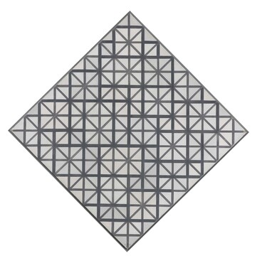 Piet Mondriaan, Compositie met grijze lijnen, 1918, olieverf op doek, 84,5 x 84,5 cm, Kunstmuseum Den Haag.