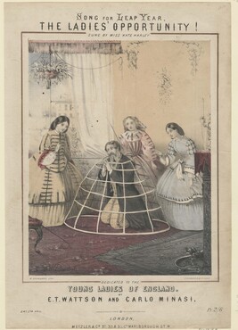 W. Branard, Song for Leap Year, The Ladies’ Opportunity!, ca. 1860, lithografie, Kunstmuseum Den Haag