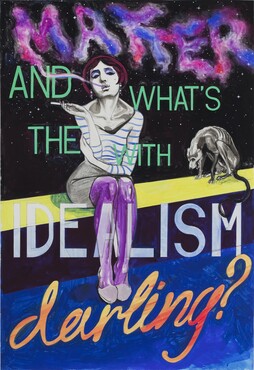 Charles Avery (1973), Untitled (Smoking Idealist), 2012, acryl, gouache, inkt en potlood op papier, collectie Kunstmuseum Den Haag