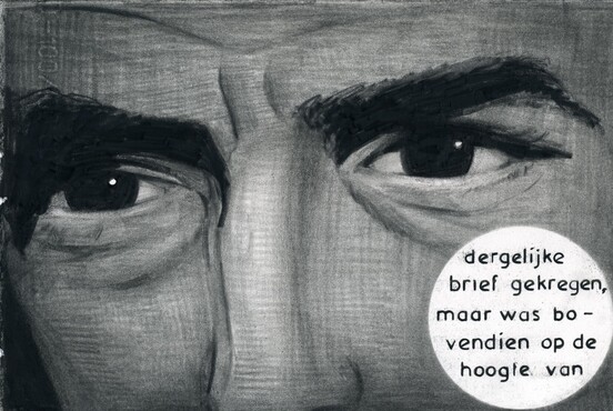 Marcel van Eeden (1965), Cornelia Maersk (serie elk 19 x 28 cm), 2009/2010, zwart potlood en gouache op geschept papier, collectie Kunstmuseum Den Haag