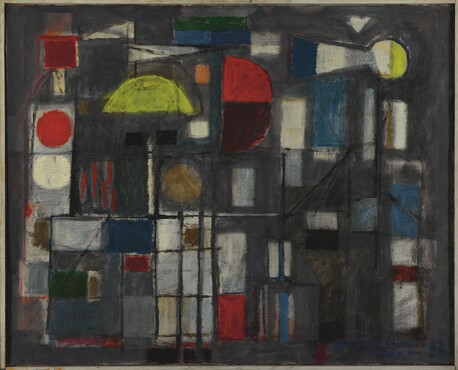 Jaap Nanninga (1904-1962), Gare de Lyon, 1953. Olieverf op doek, Kunstmuseum Den Haag