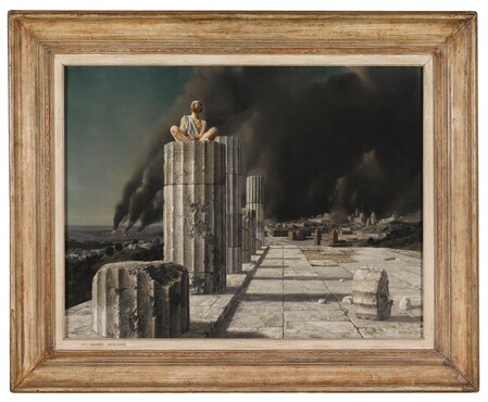 Carel Willink (1900-1983), Simeon, the pillar Saint, 1939. Oil on canvas, purchased in 1939. Kunstmuseum Den Haag