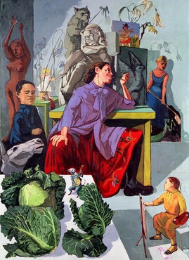 Paula Rego, The Artist in Her Studio, Leeds City Art Gallery