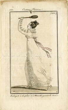 Fashion print of a  Redingote, Journal des Dames et des Modes, 1813, Kunstmuseum Den Haag