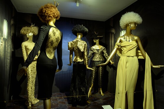 Image room ‘Royals & Rebels – British Fashion. Photographer: Mike Bink