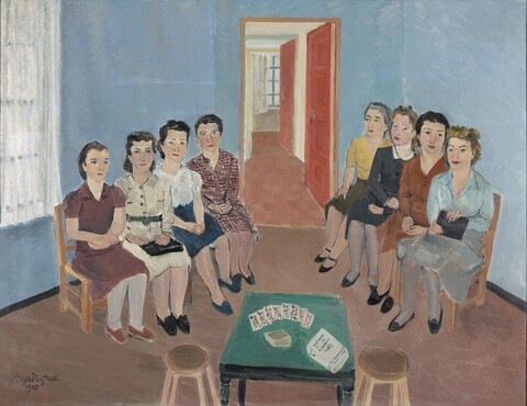 Edgard Tytgat (1879-1957), Eight ladies, 1940, oil on canvas, 89 x 116 cm, Kunstmuseum Den Haag