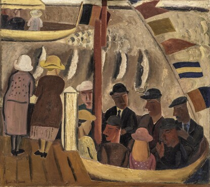 Gustave de Smet (1877-1943), De plezierboot, 1925, olieverf op doek, 71,5 x 79 cm, The Phoebus Foundation, Antwerpen