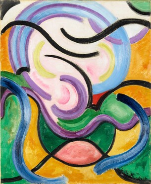 Jacoba van Heemskerck [1876-1923], Bild no. 84 (portret van een kind), 1918, olieverf op doek, Kunstmuseum Den Haag - legaat Marie Tak van Poortvliet 