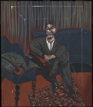 A Seated Figure, 1961, Francis Bacon. Tate, Purchased from Marlborough Fine Art Ltd., London by J. Sainsbury Ltd. for presentation to the Tate Gallery, 1961. © Estate of Francis Bacon c/o Pictoright Amsterdam, 2025. Photo: Tate.