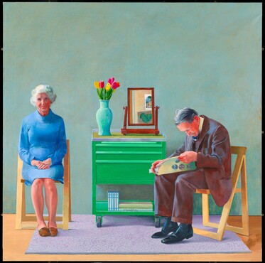 My Parents, 1977, David Hockney. Tate, Purchased from the Knoedler Gallery (Grant-in-Aid) 1981. © David Hockney. Photo: Tate.