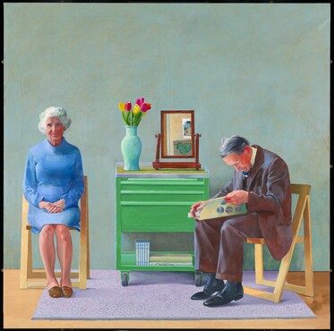 My Parents, 1977, David Hockney. Tate, Purchased from the Knoedler Gallery (Grant-in-Aid) 1981. © David Hockney. Photo: Tate.