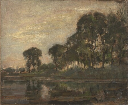 Piet Mondrian [1872-1944] Trees along the Gein, 1905, Oil on canvas, 48 x 58 cm, Kunstmuseum Den Haag