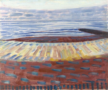 Piet Mondrian [1872-1944], Sea after sunset, 1909, Oil on cardboard, 62,5 x 74,5 cm, Kunstmuseum Den Haag