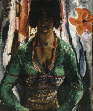 Jan Sluijters, Portret van Tonia Stieltjes met groene bloes, 1919. Olieverf op doek. Kröller-Müller Museum, Otterlo.