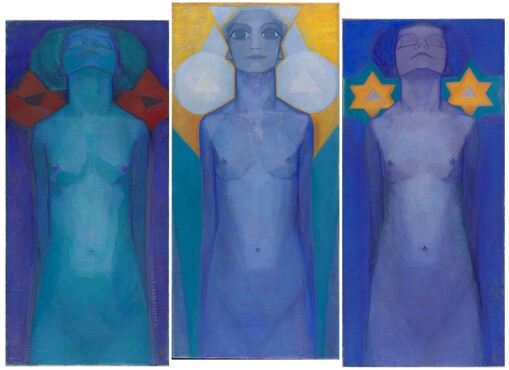 Piet Mondrian [1872-1944], Evolution, 1911, Oil on canvas, 183 x 257,5 cm, Kunstmuseum Den Haag