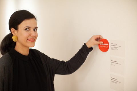 Nadia Guerroui winnaar Vordemberge Gildewart Award 2020. Foto: Jamal Ageli