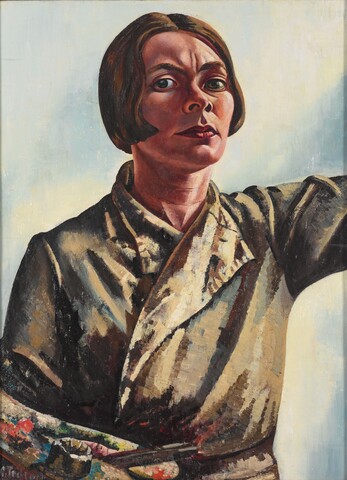 Charley Toorop - Zelfportret met palet (1932- 1933), Kunstmuseum Den Haag